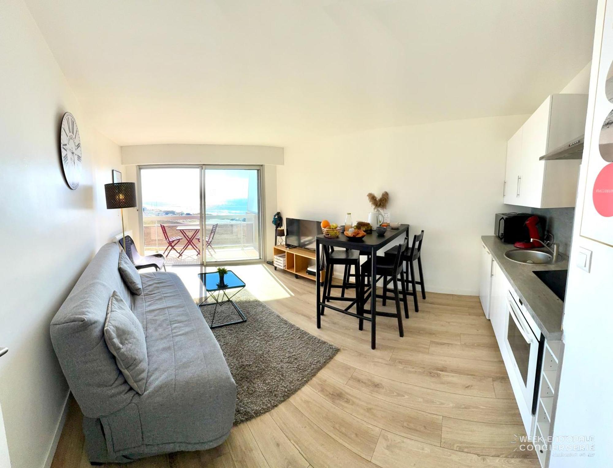 Appartement Vue Mer Au Pied De La Plage De Merlimont-Plage Eksteriør billede