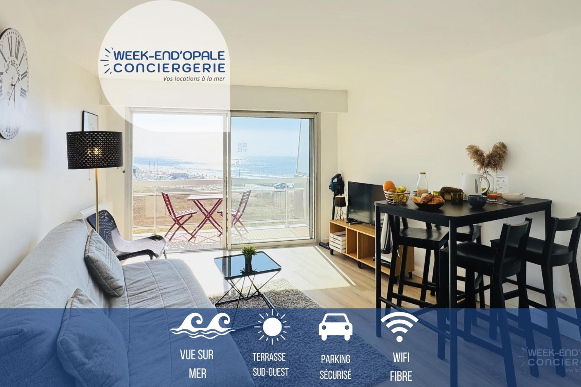 Appartement Vue Mer Au Pied De La Plage De Merlimont-Plage Eksteriør billede
