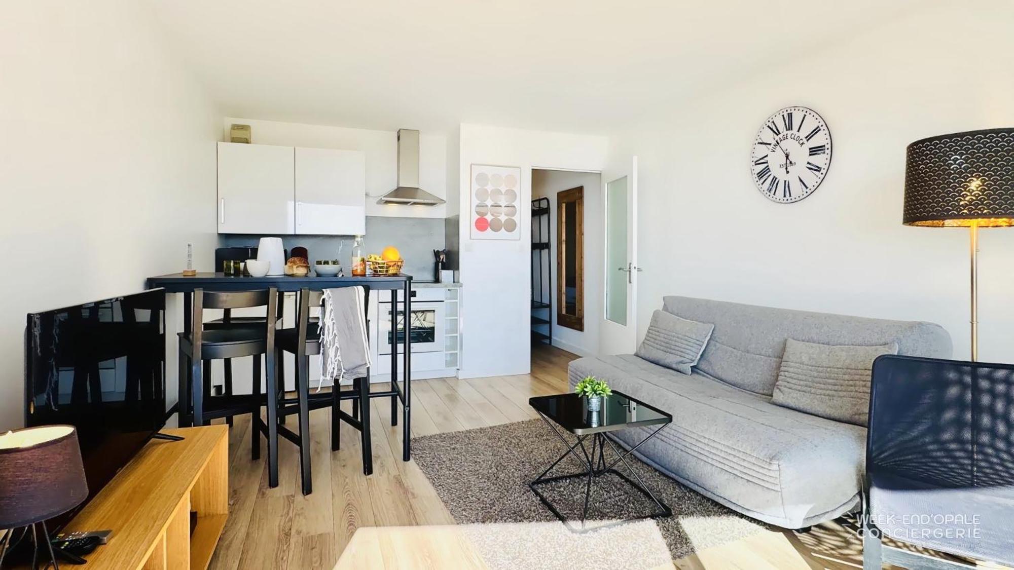 Appartement Vue Mer Au Pied De La Plage De Merlimont-Plage Eksteriør billede